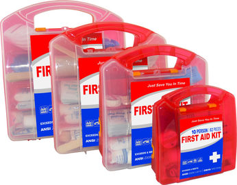 Materiale sicuro della custodia in plastica della cassetta di pronto soccorso di emergenza con la fasciatura triangolare