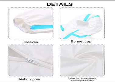 Colore bianco resistente eliminabile su misura dell'acqua del vestito protettivo di dimensione
