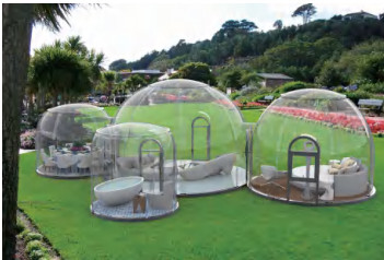 Tenda panoramica della cupola geodetica della bolla del PC per il parco ecologico