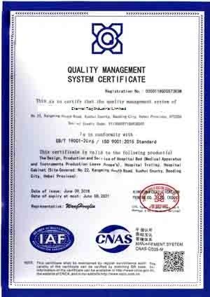 Porcellana Eternal Top Industrial Limited Certificazioni